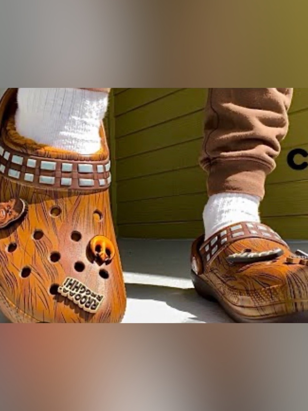 CROCS Chewbacca Brown Faux-Fur Lined Clog
